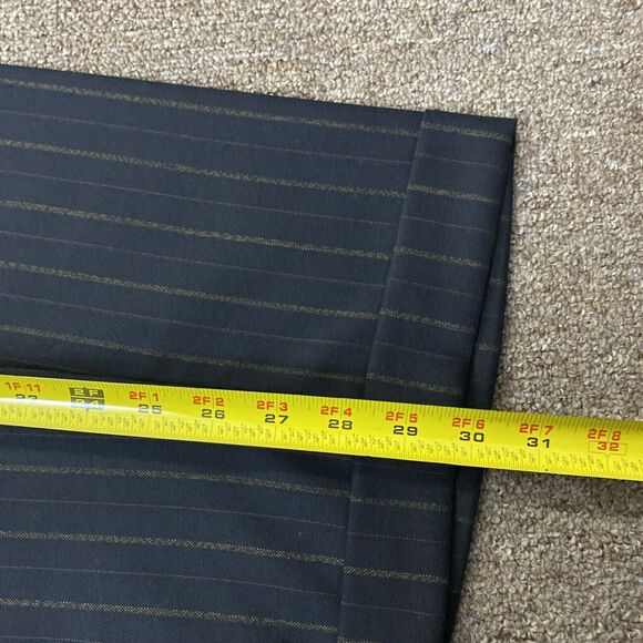 Pal Zileri Brown Pinstriped 100% Wool 2 Pc Suit Jacket Pants See Photos - Picture 15 of 16